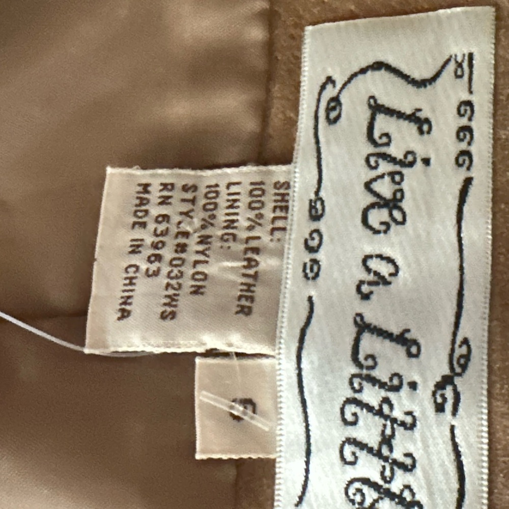 Live a Little Tan Leather Jacket